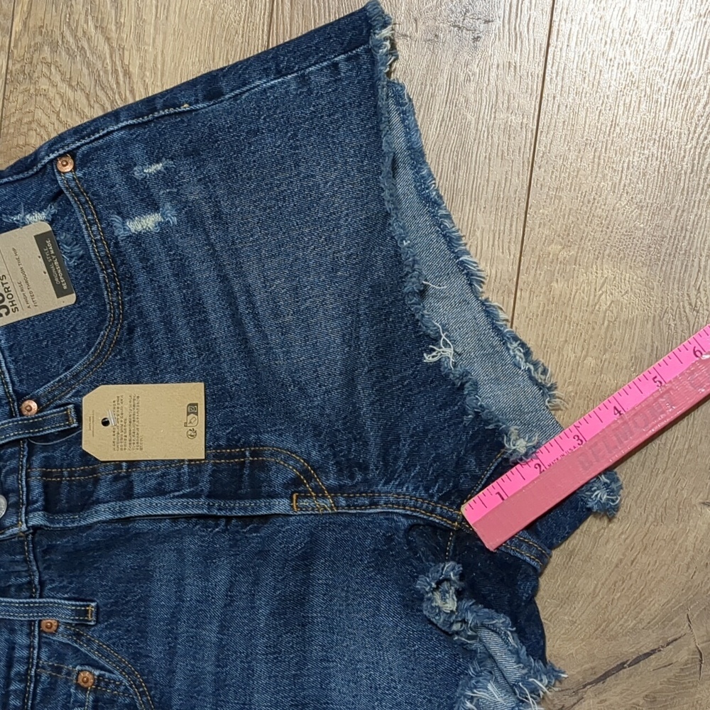 Levi’s 501 High Rise Distressed Short Size 30 NWT - Picture 8 of 12